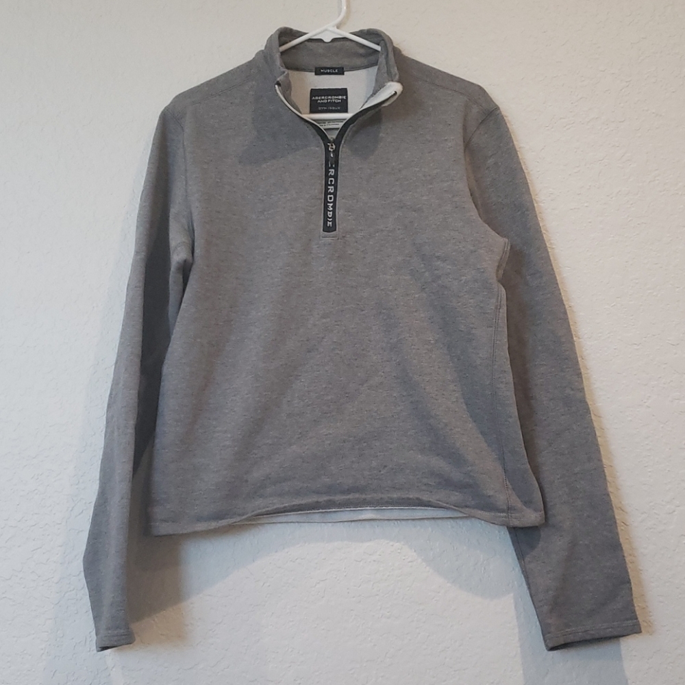 4/$20 Abercrombie & Fitch Muscle Half Zip Sweater